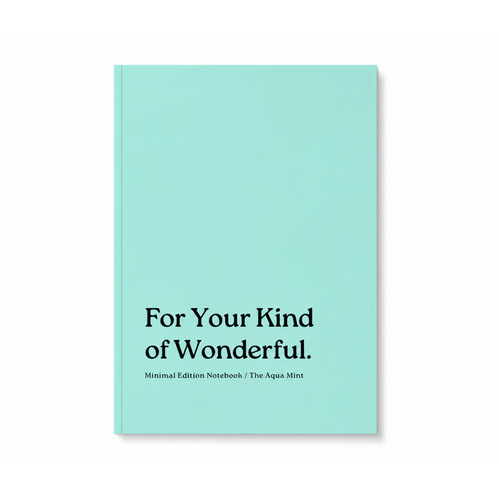 Softbound A5+ Notebook | Minimal Edition | The Aqua Mint