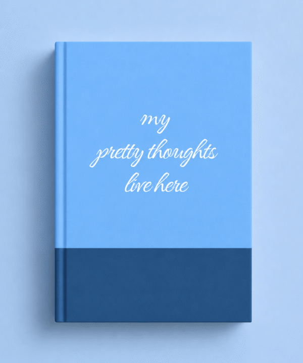 My Pretty Thoughts Hardbound A5 Blue Notebook